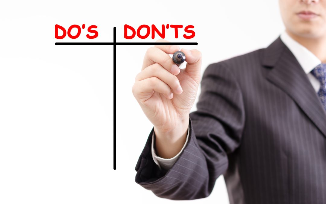 Part VII: The do’s and don’ts of advocacy