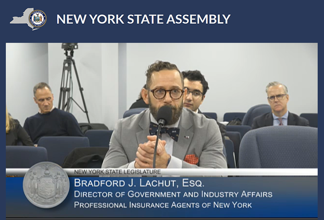 PIA testifies before the N.Y. Assembly Committees on Insurance and Environmental Conservation